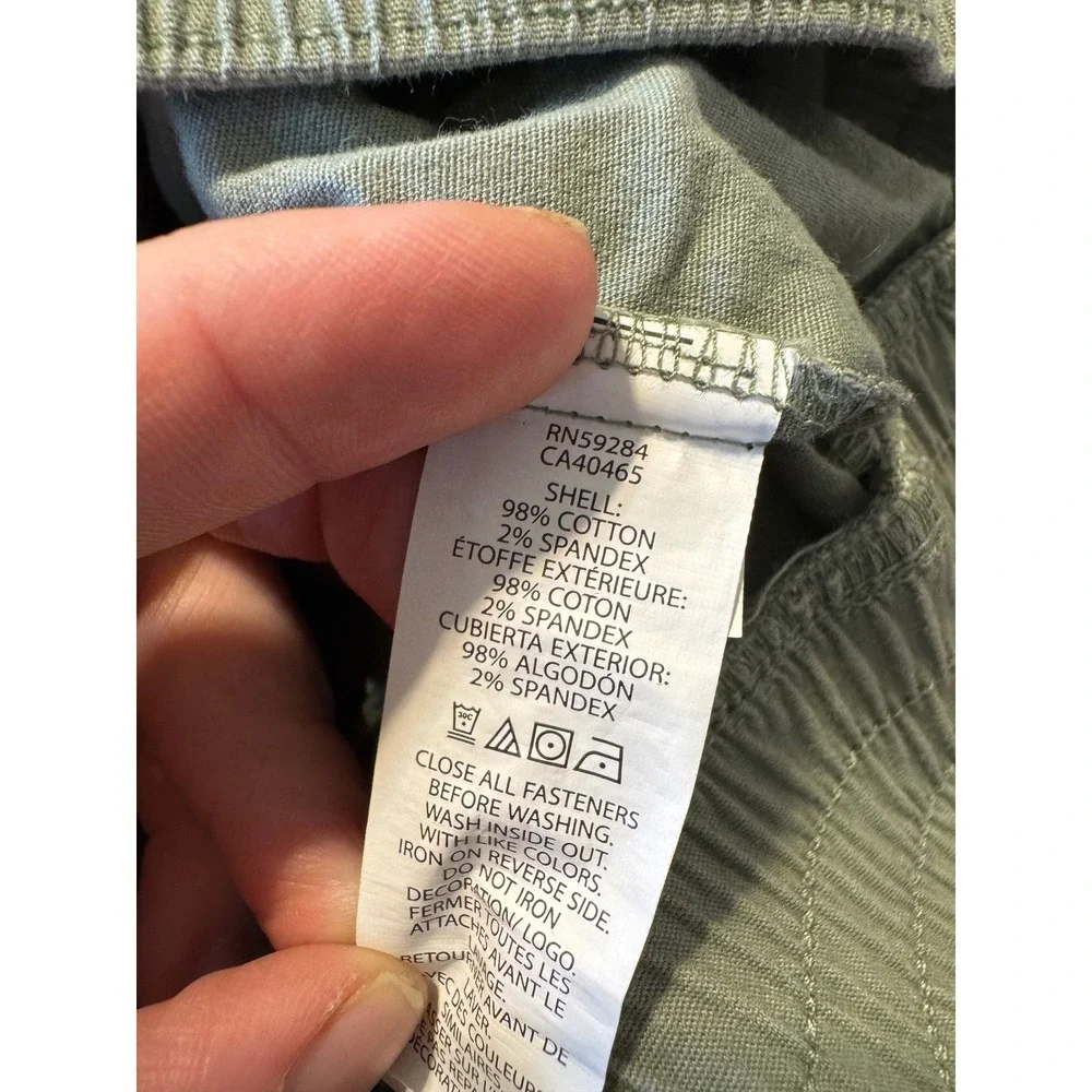 The Childrens Place Cargo Shorts Girls 14‎ Olive Green Excellent Stretch Utility